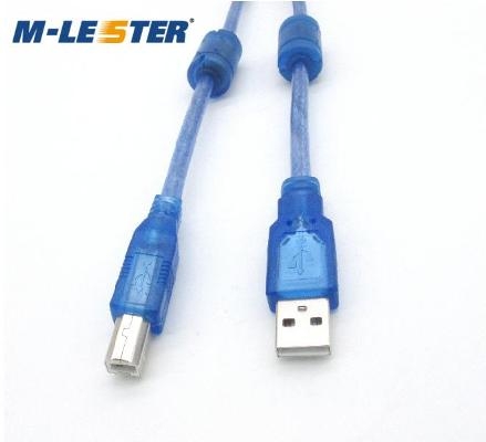 USB打印线2.0双绞双屏蔽双磁环数据线