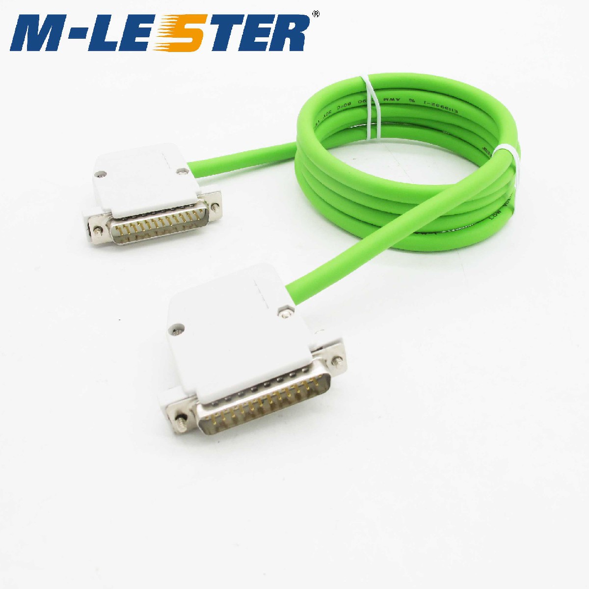 DB25针转针(两排)屏蔽连接线ABS塑壳灰白色装配式(装配式侧出线)