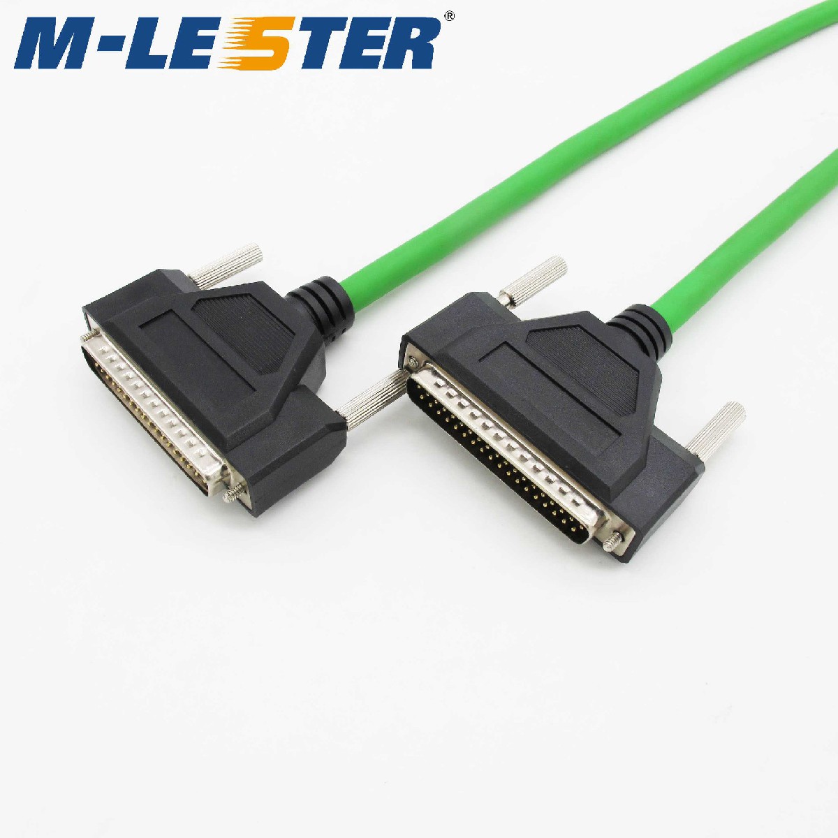 DB37针转针双绞双屏蔽连接线成型一体螺丝式