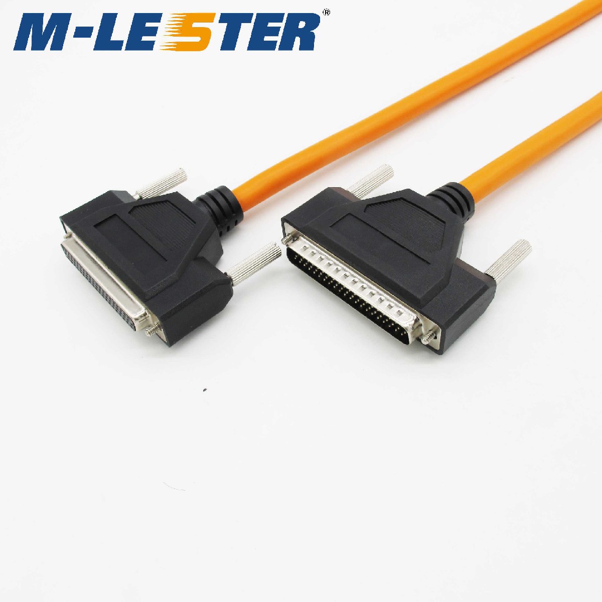 DB62针转孔（三排）双绞双屏蔽连接线成型一体螺丝式