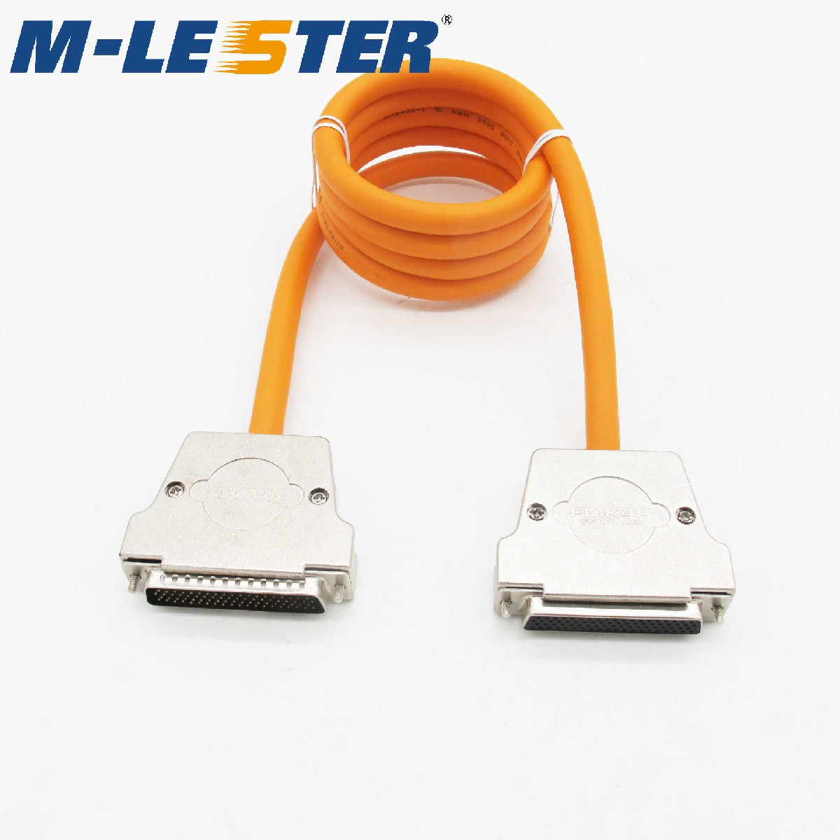 DB78针转孔（四排）双绞双屏蔽数据连接线锌合金铁壳