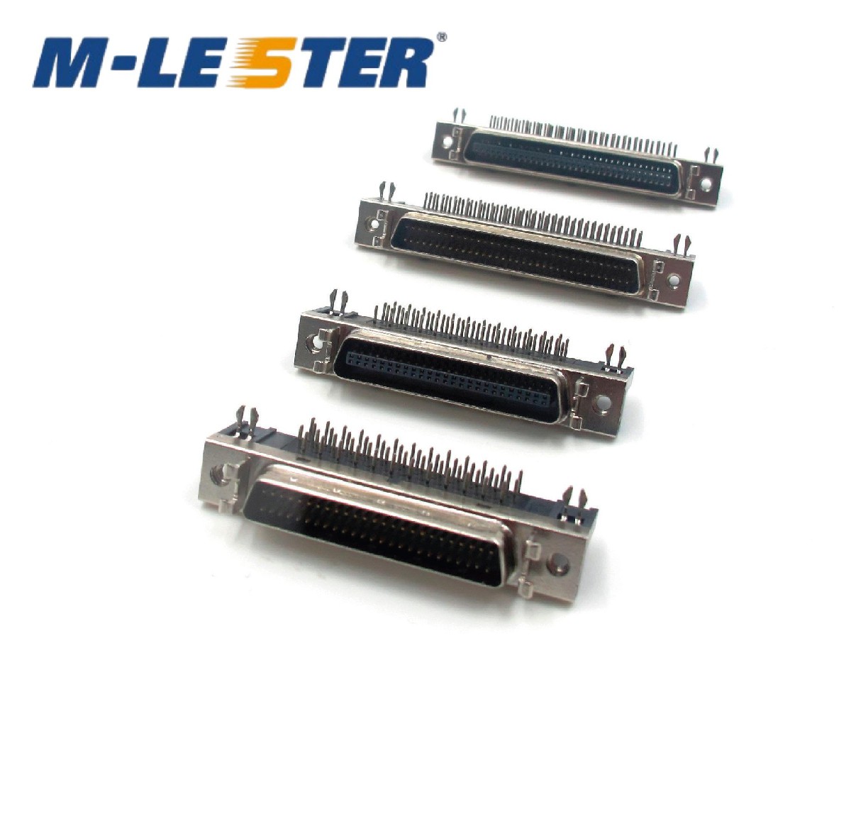 SCSI DB50.DB68.CN50.CN68公间距1.27 90度板端连接器