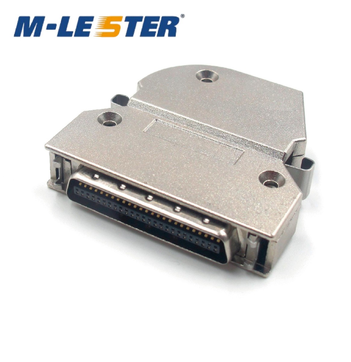 SCSI CN50公间距1.27铁壳弹片90度侧出线式连接器