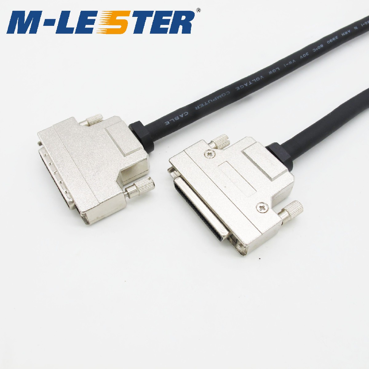 SCSI CN50针转CN50孔锌合金铁壳螺丝式