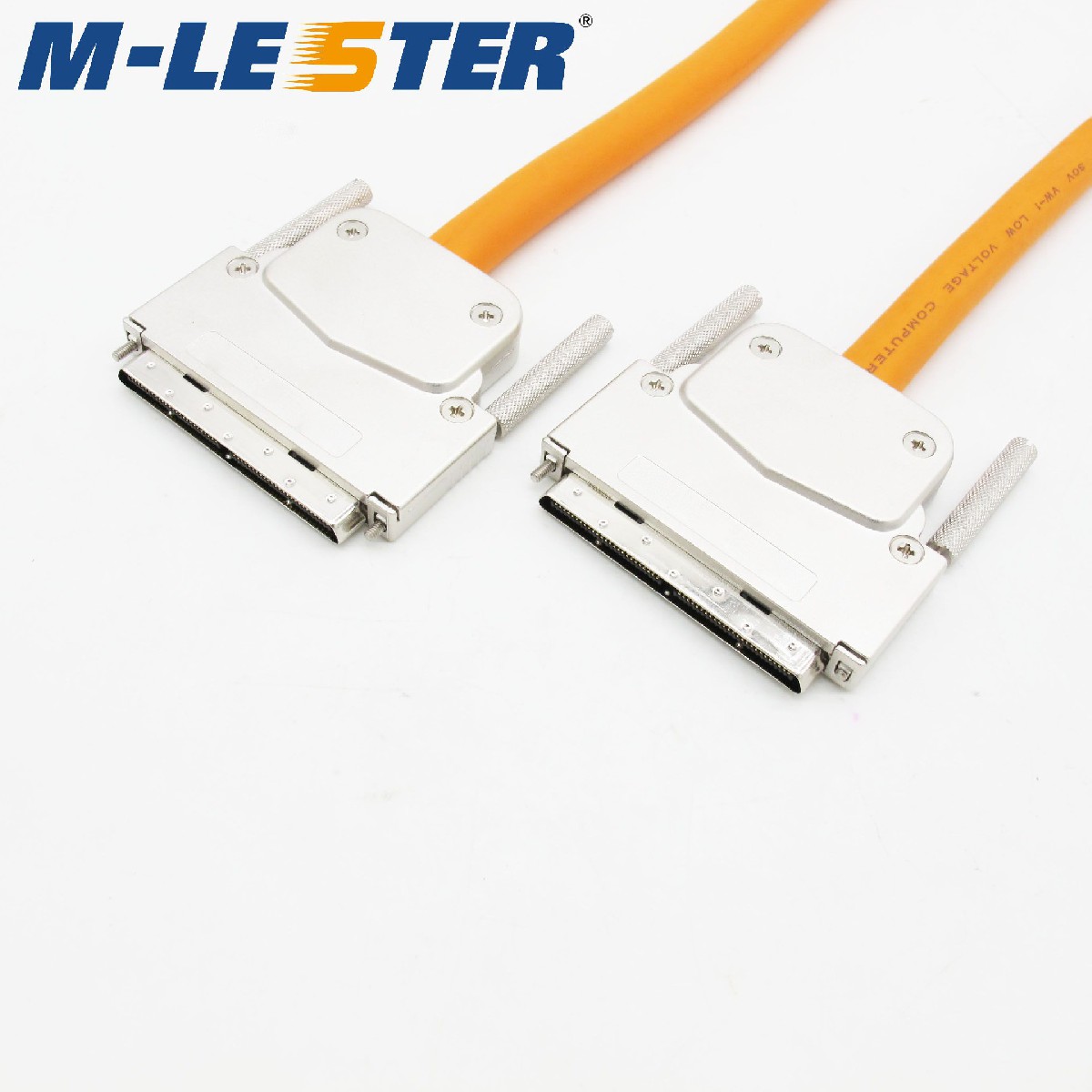 SCSI V.100针转V.100针锌合金铁壳螺丝式