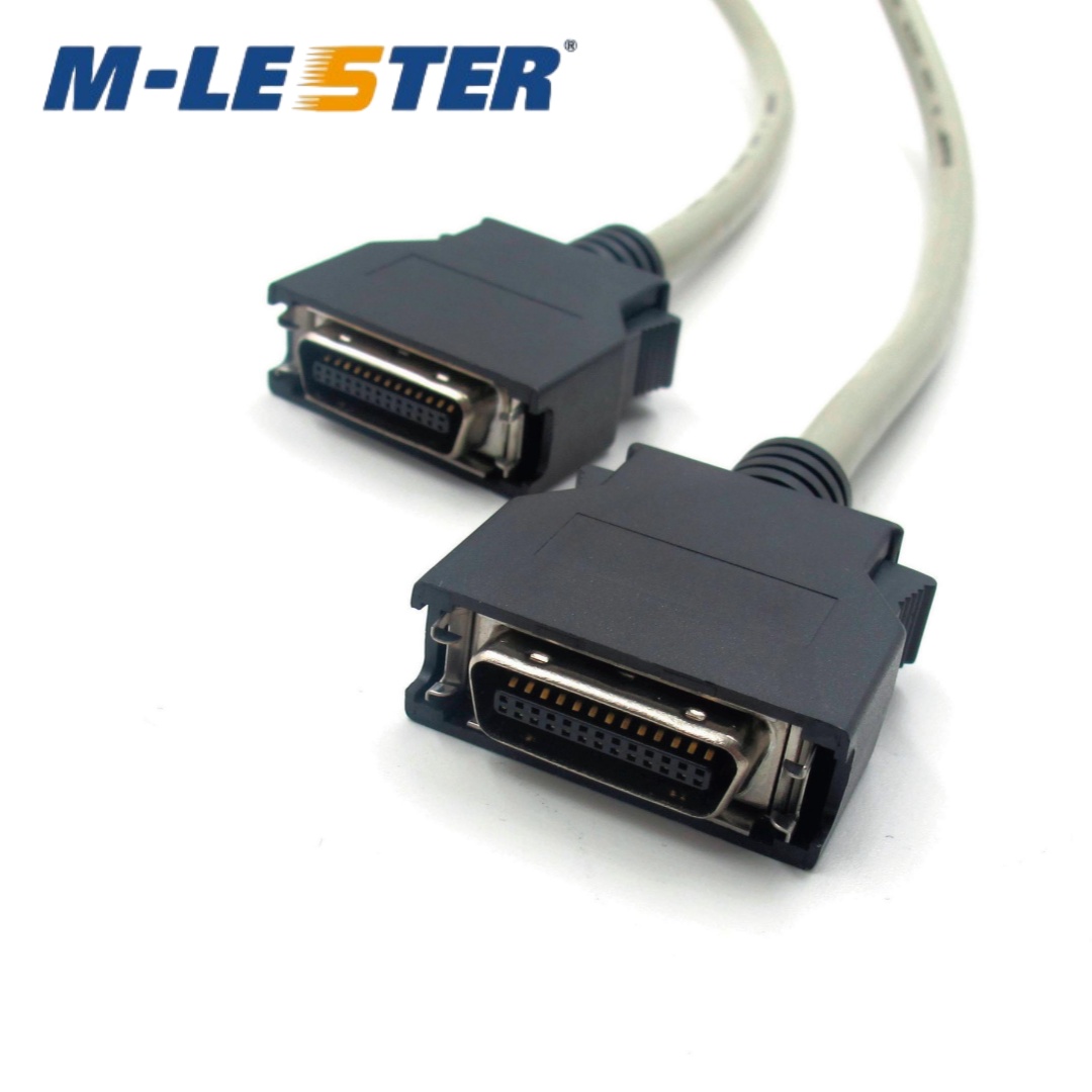 SCSI CN26针转CN26针塑壳装配一体弹片式